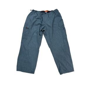 KOI Basics Petite 2X Blue Scrub Pants